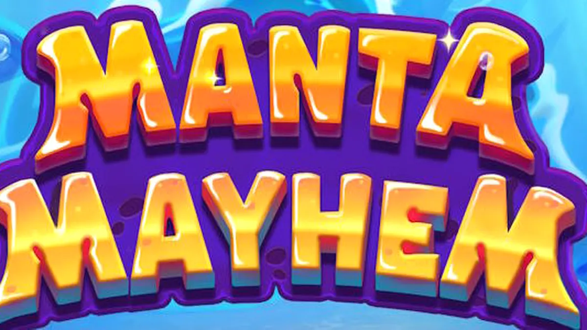 Cena subaquática colorida com criaturas marinhas e uma arraia manta em Manta Mayhem